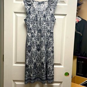 Apt 9 petite summer black and white dress. PS